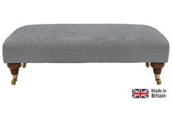 Heart of House - Sherbourne Large - Fabric Footstool - Grey